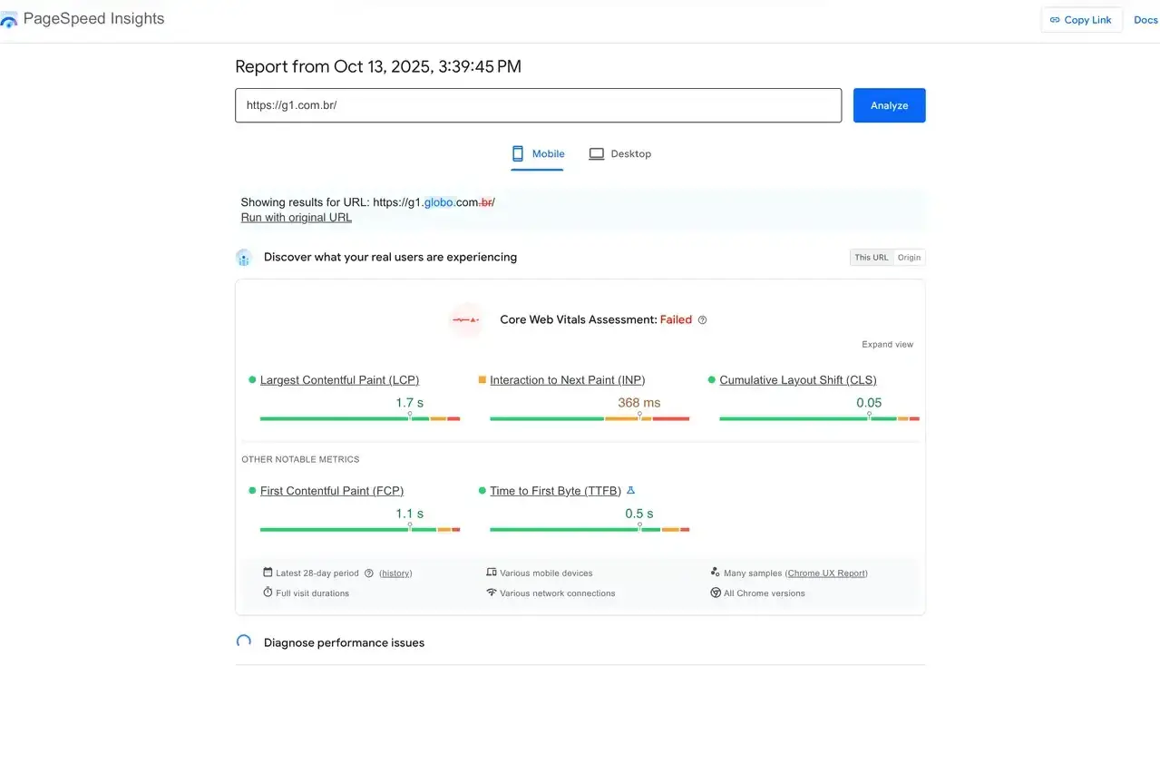 Google Speed Insights